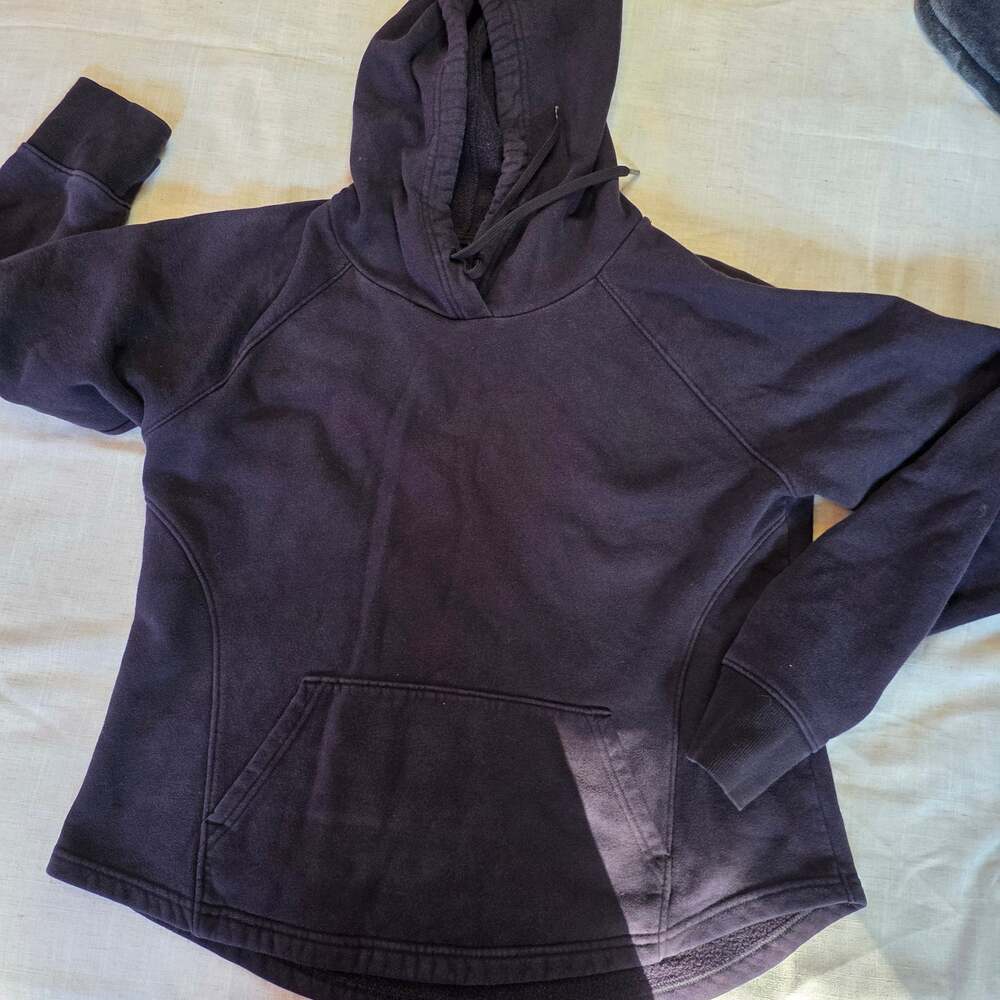 Tek Gear Ultrasoft Fleece Hoodie Sweatshirt Black Size M